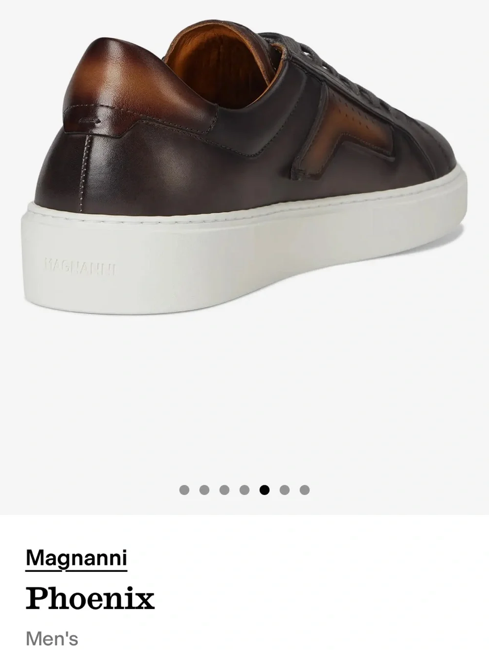Magnanni Men's Phoenix Lace Up Sneakers Core: Grey/Brown size 10 Like new/no box